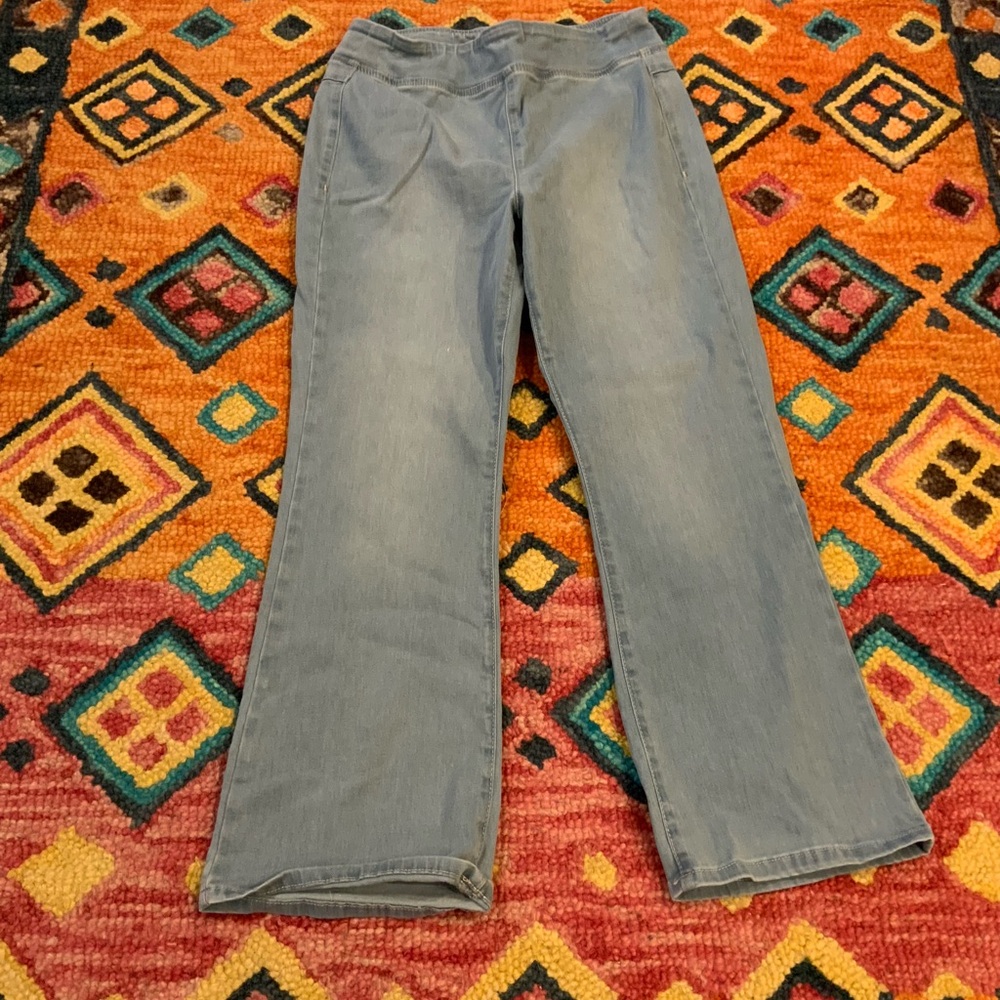 We The Free Pull On Denim Straight Leg M Blue